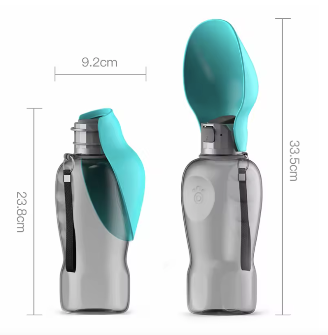 Portable Dog Water Bottle Turquoise