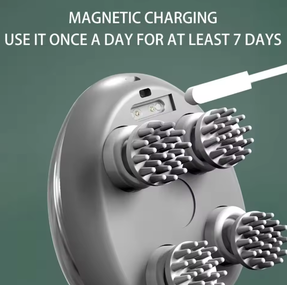 3D Electric Pet Head Massager Green