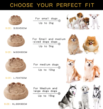 Paw Format Bed Light Coffee