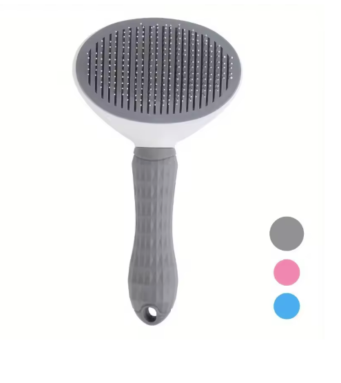 One-Click Pet Hair Removal Brush Grey