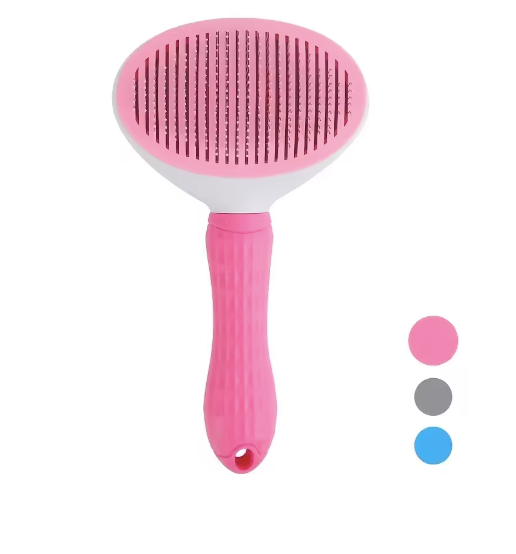 One-Click Pet Hair Removal Brush Pink