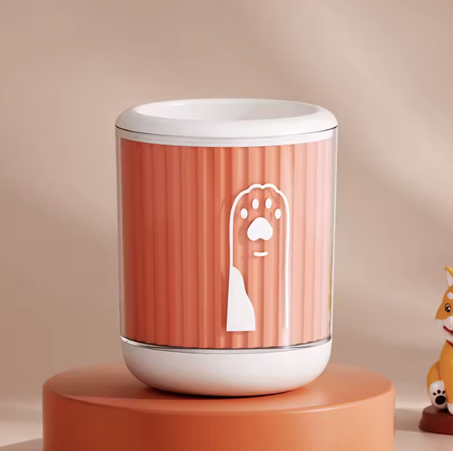 Portable Silicone Paw Cleaner Orange