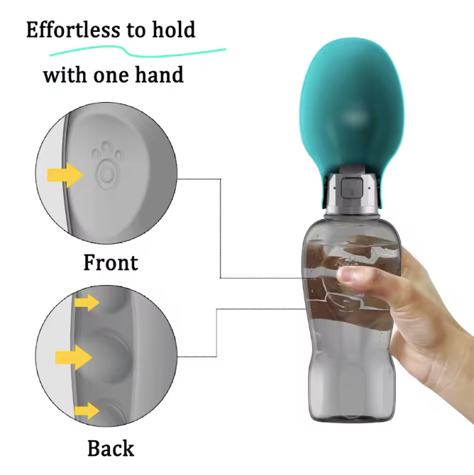 Portable Dog Water Bottle Turquoise