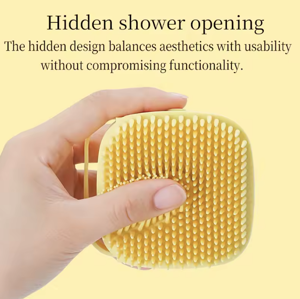 Silicone Pet Bath Brush Pink