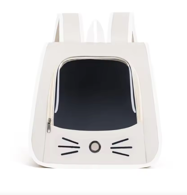 MeowGo Breathable Pet Carrier Backpack White