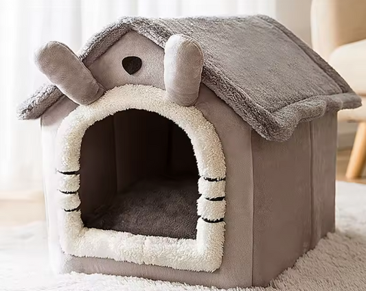 Soft Puppy House Grey Ears
